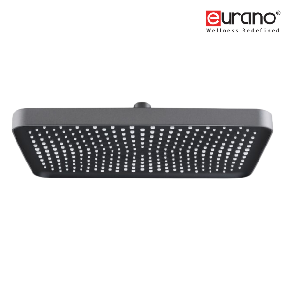 RECTANGULAR RAIN SHOWER (GUN METAL) - PLASTIC