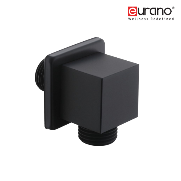 SHOWER CONNECTOR - MATT BLACK