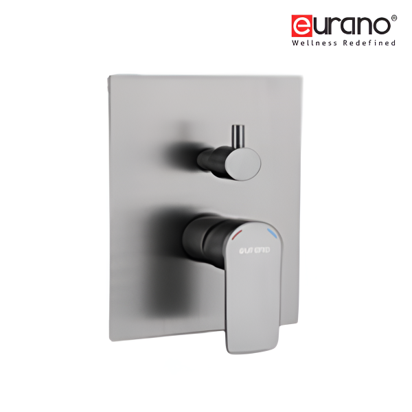Concealed Shower Mixer with Diverter—Gun Metal
