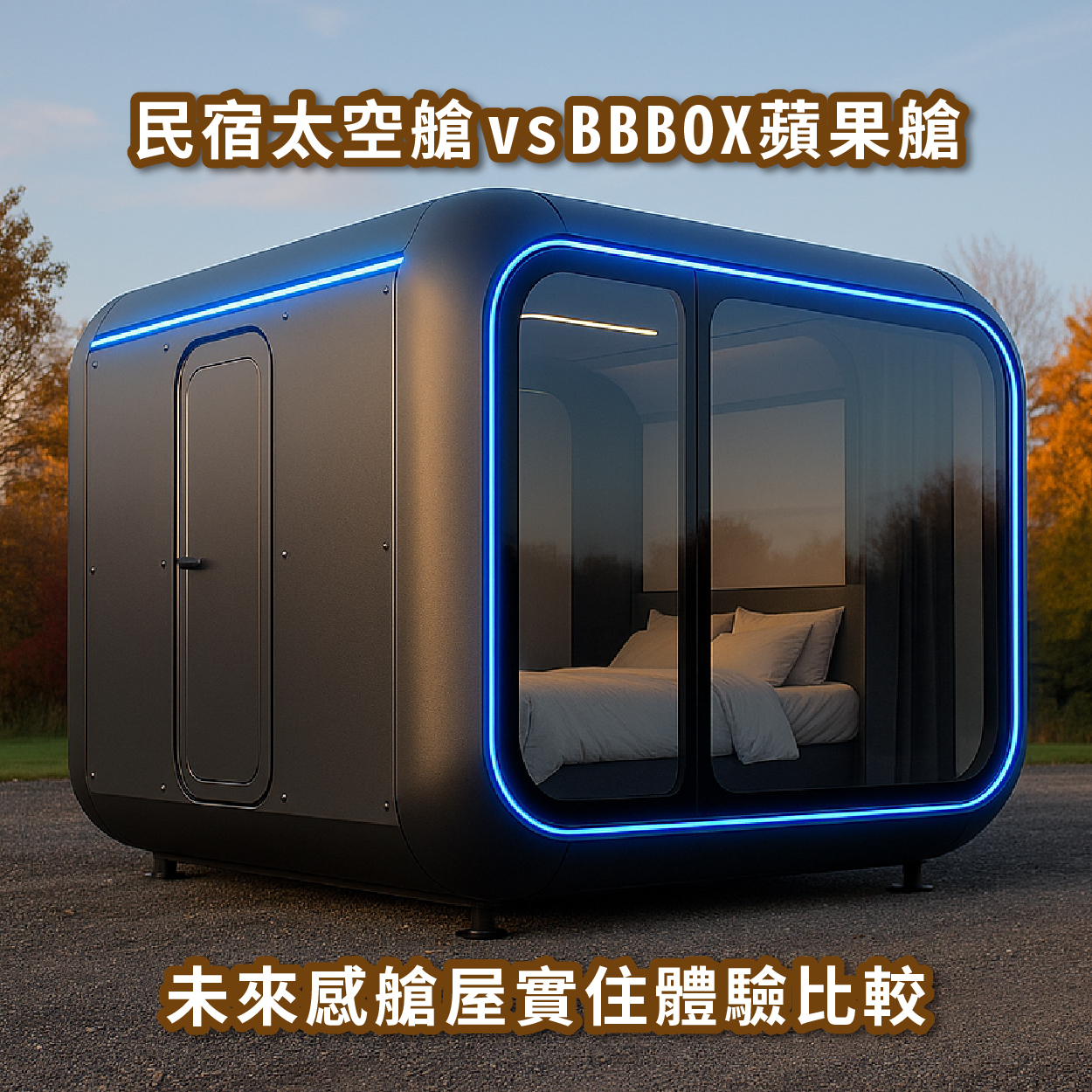 民宿太空艙 vs BBBOX 蘋果艙｜未來感艙屋實住體驗比較