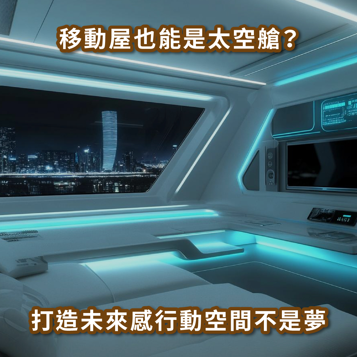 移動屋也能是太空艙？打造未來感行動空間不是夢