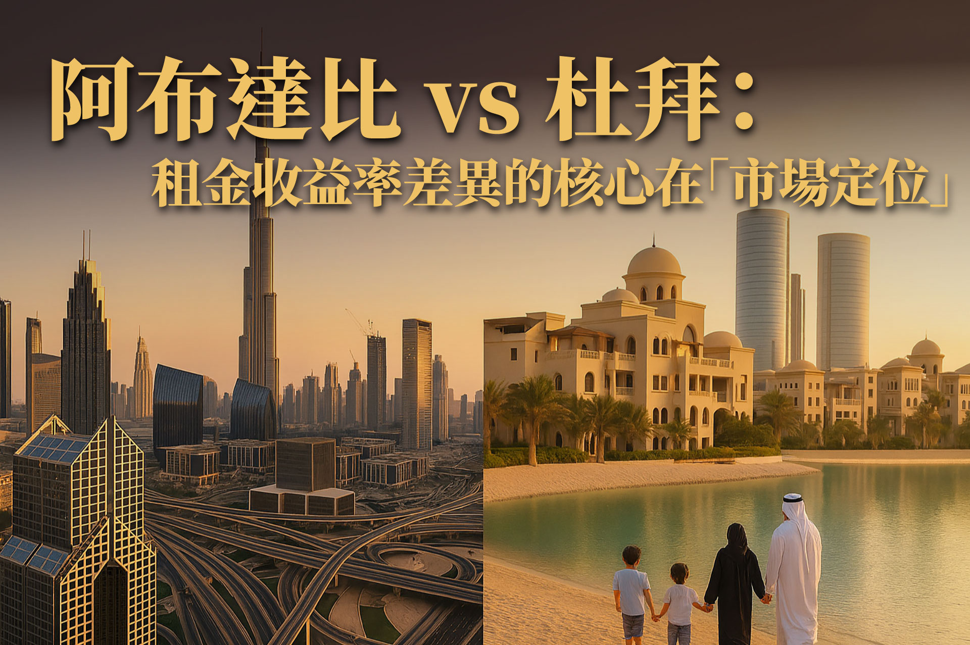阿布達比 vs 杜拜租金收益實測｜哪一區最穩、哪一區最賺？投資人最在乎的報酬率全揭露