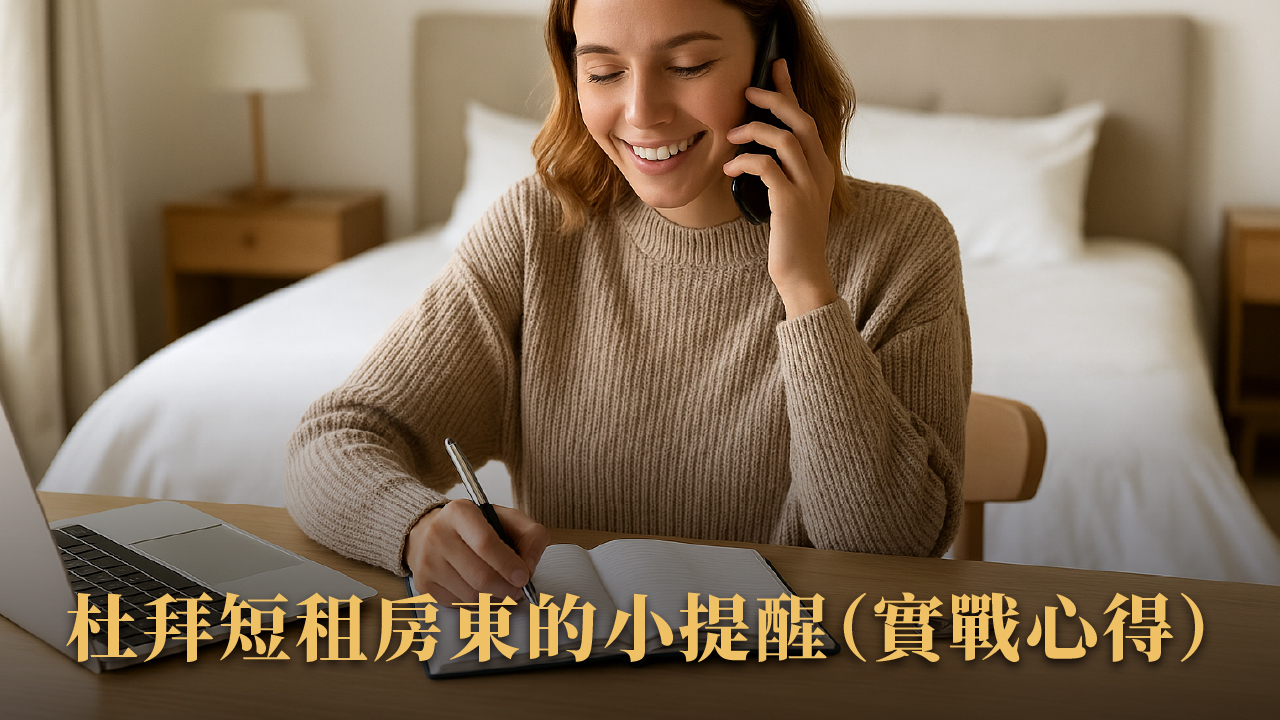 杜拜 Airbnb 短租潛力區 × 投資建案推薦|高租金、低持有成本、合法營運新天堂