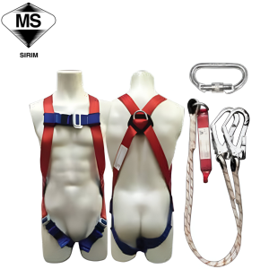 SIRIM NIETZ PICASAF FULL BODY HARNESS SET 980215 - DOUBLE HOOK 双钩全身安全带