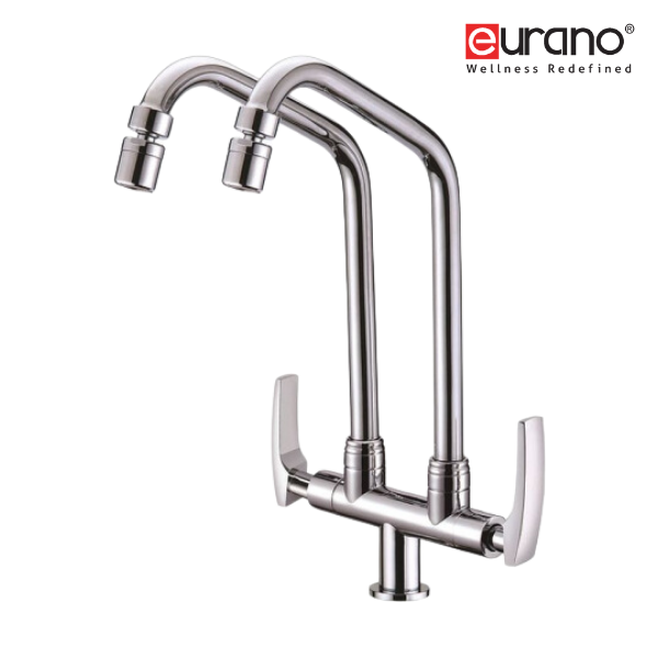 Double Swivel Pillar Sink Tap