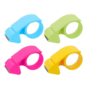 2“ A'STAR FANCY PLASTIC TAPE CUTTER DISPENSER TD186 彩色塑料胶带切割器
