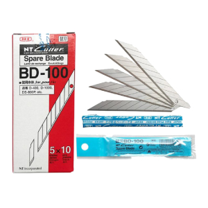 NT BD-100 CUTTER BLADE (5PCS/TUBE) (10TUBE/BOX) (10BOX/CTN)割刀肉