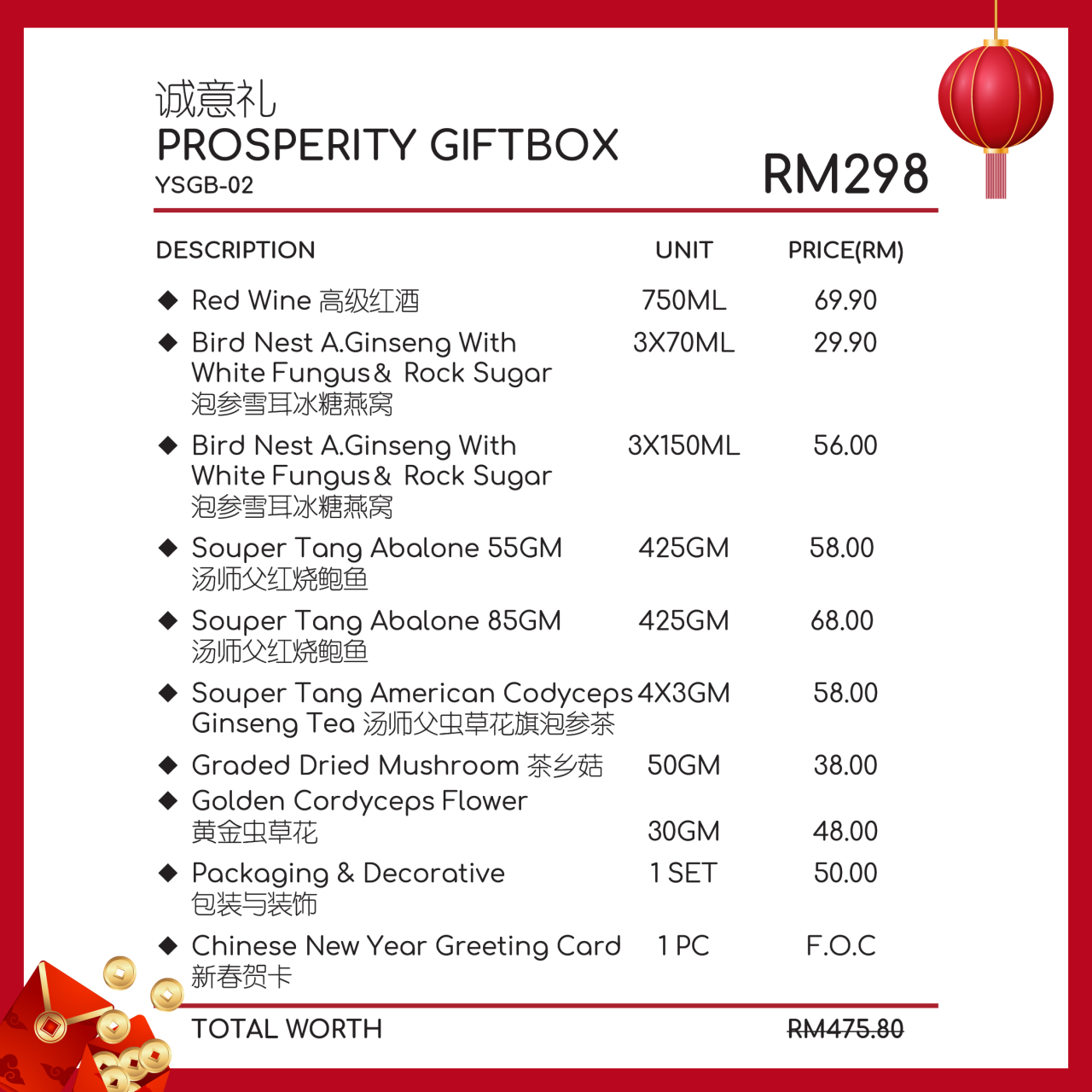 YSGB-02 PROSPERITY GIFTBOX