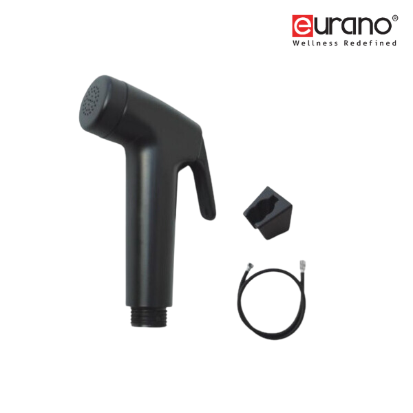 Rinsing Spray Set (ABDS Black Spray + ABS Black Hook + 1.2m Flexible Hose (Black))