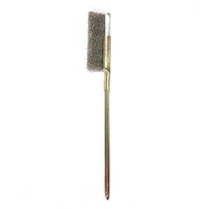 STAINLESS STEEL KNIFE HAND BRUSH (FLAT) 刀形白钢刷 (平)