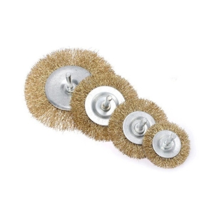 BRASS FLAT BRUSH WITH SHANK 扁圆形铜刷 (38mm, 50mm, 63mm, 75mm, 100mm)