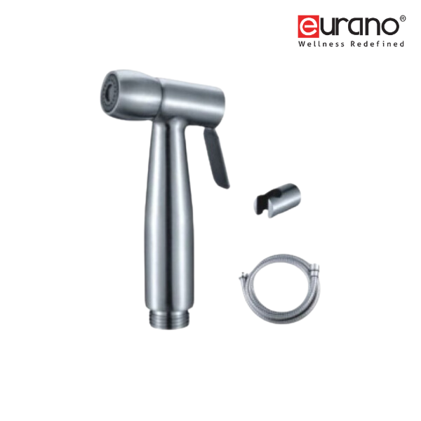 Rinsing Spray Set (Material: S/Steel Matt Spray + ABS Chrome Hook + 1.2m S/Steel Hose)