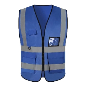 SAFEYT VEST WITH POCKET (FLUORECENT BLUE)