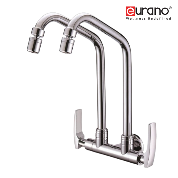 Double Swivel Wall Sink Tap